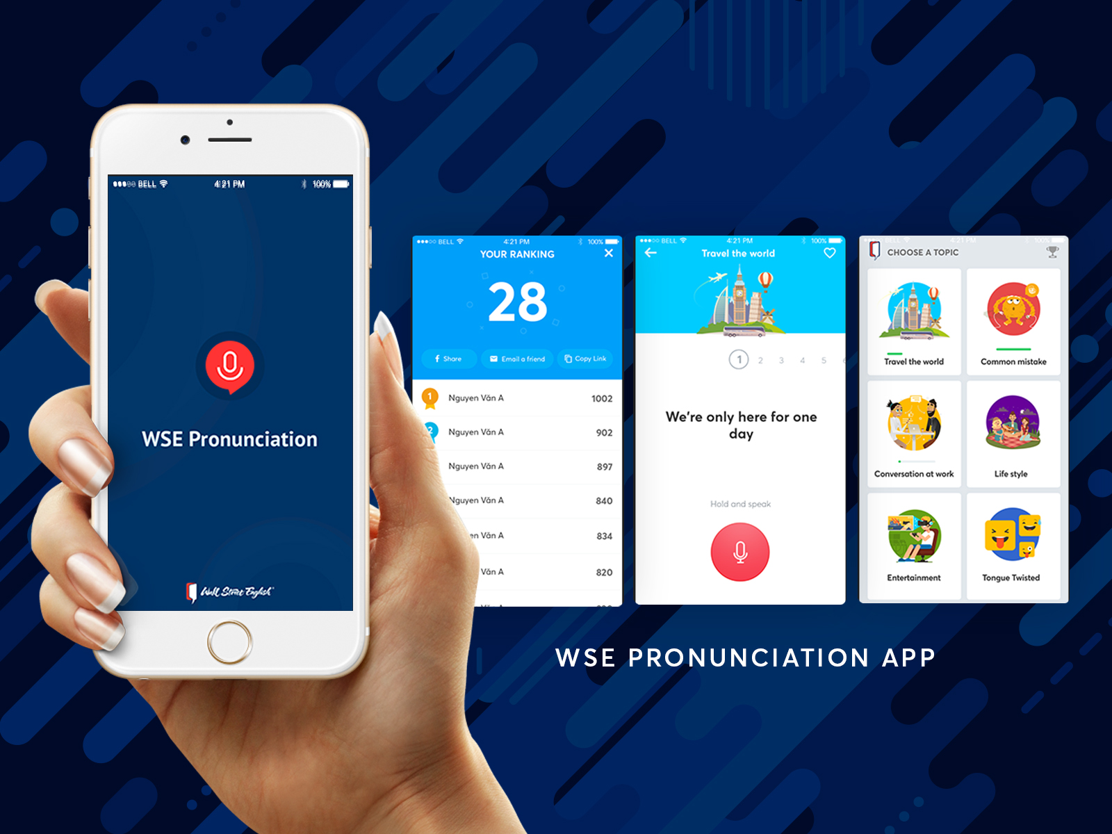 Pronunciation app for Wall Street English